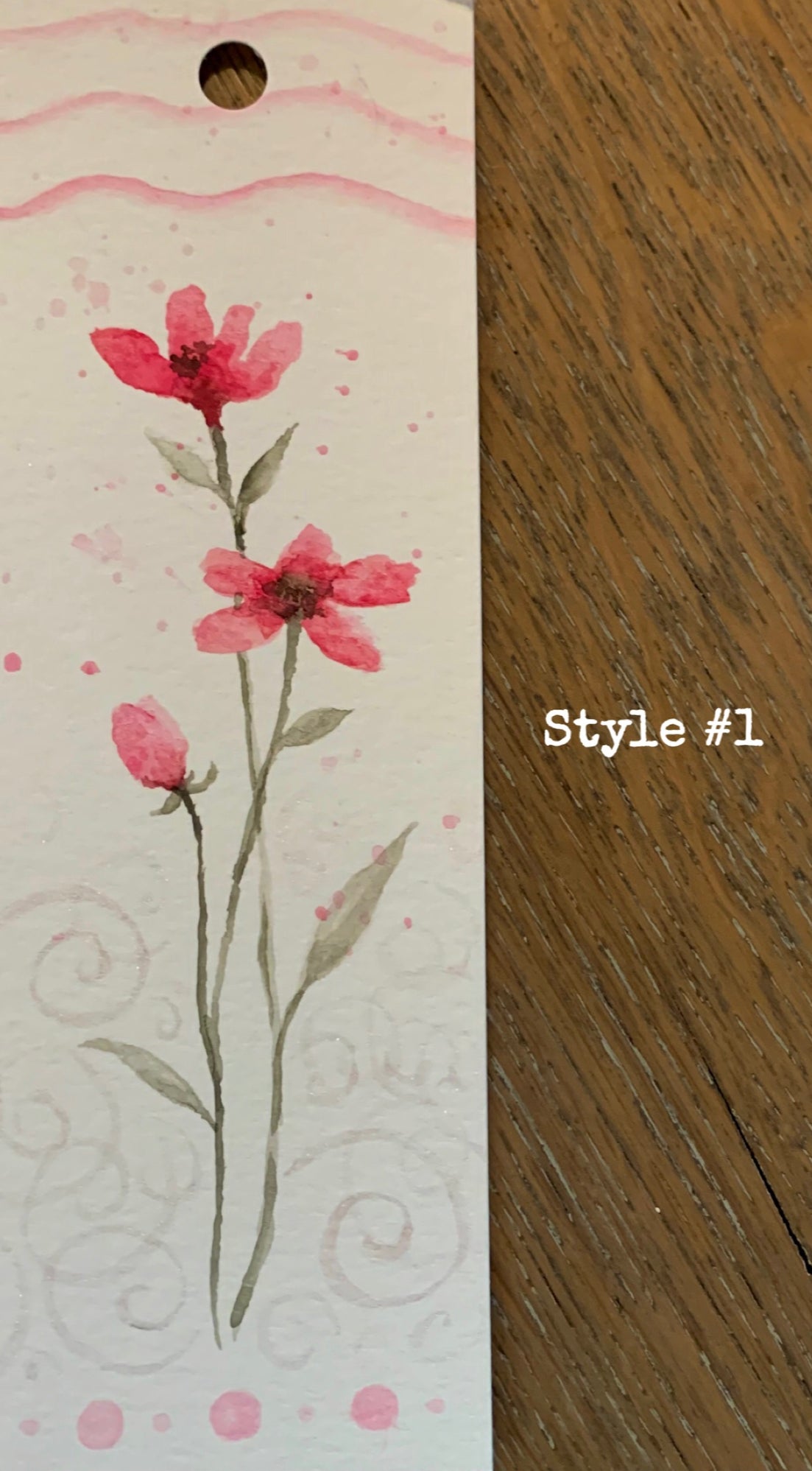 Floral Bookmark - Watercolor